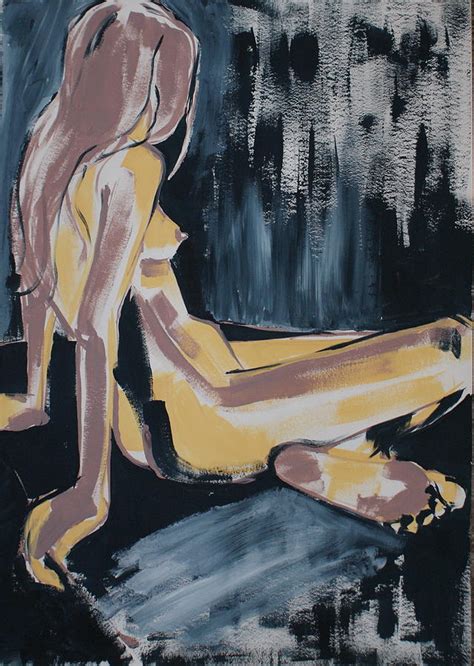 Seated Female Nude Painting By Joanne Claxton Pixels