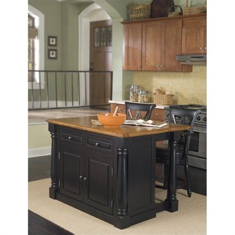 Find the perfect kitchen & dining furnishings home styles monarch 3 piece granite top kitchen island & stool set. Kitchen Island and Bar Stools 3 Piece Set - 5008-94-88-3PC-PKG