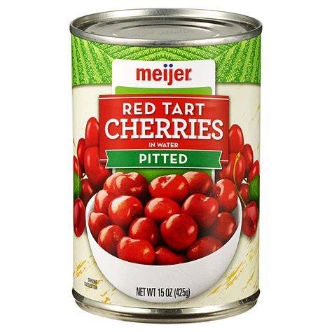 Meijer Red Tart Cherries In Water Pitted 15 Oz Pie Fillings Meijer