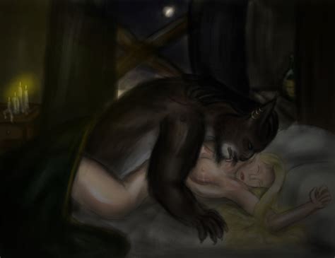 Rule 34 Anthro Bed Blonde Hair Bosmer Breasts Dovahkiin