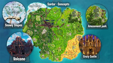 Découvrez l'évolution de la map des 10 premières saisons du chapitre 1 de fortnite et revivez ces moments avec nostalgie. Sardar - Concepts on Twitter: "New season 6 map concept ...