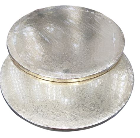 Silver Stainless Steel Gold Round Drum Cake Board Cake Base 12 Inch