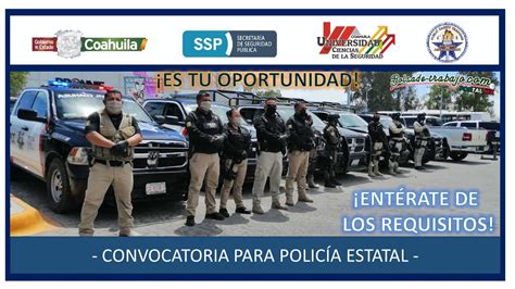 Beca De 800000 Convocatoria Policía Estatal En Coahuila De
