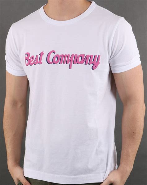 Best Company Logo T Shirt In White 80s Casual Classics