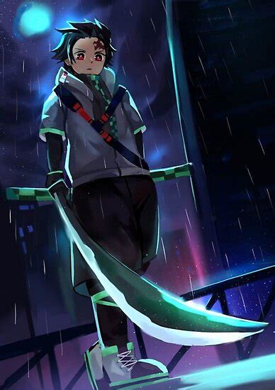 tanjiro kamado demon slayer poster by espressiodesign in 2020 anime demon dark anime anime