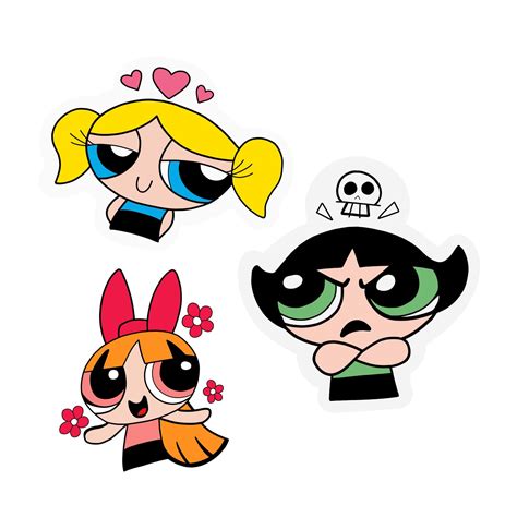 Powerpuff Girls Sticker Set Cartoon Network Laptop Stickers Etsy In