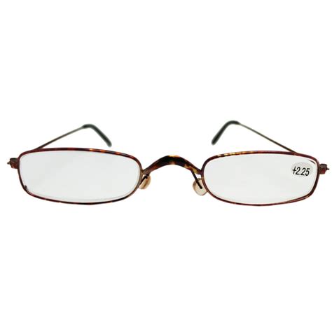 Narrow Lenses Pink Accented Frame Reading Glasses 2 25