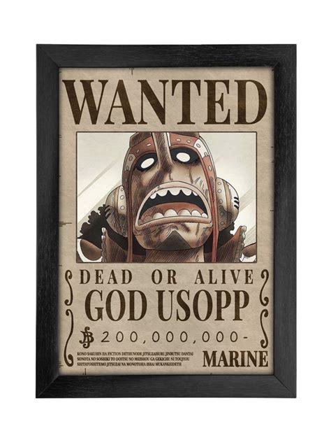 God Usopp Wanted Bounty Poster Comicsense