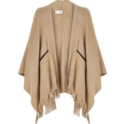 River Island Beige Fine Knitted Cape