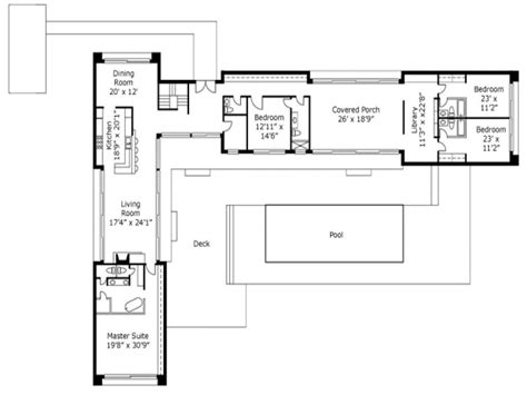 L Shaped House Plans — Shaped Room Designs Remodel And Decor Pool