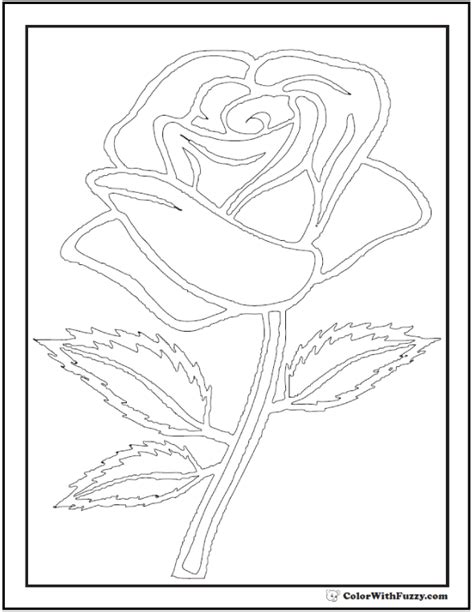 73+ Rose Coloring Pages: Customize PDF Printables