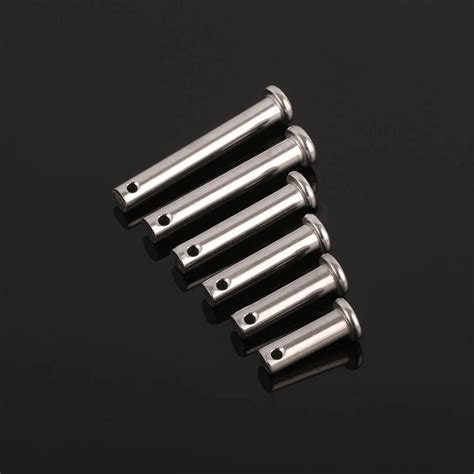 304 Stainless Steel M6 M8 M10 Dowel Pin Flat Head Hole Column Axial Locating Pin Shaft Split Pin