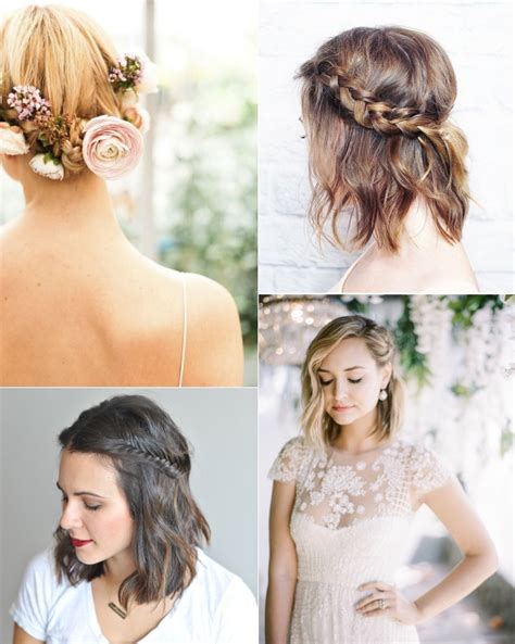 9 Short Wedding Hairstyles For Brides With Short Hair Confettiie