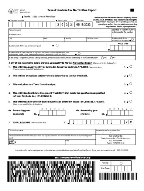 Form Tx Comptroller Fill Online Printable Fillable Blank