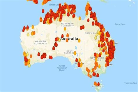 Nsw And Qld Bushfires Map Reveals Most Dangerous Week Ever Seen In