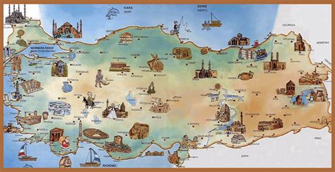Turquia mapa mapa de turquia (con imágenes) | turquía, estambul, mapas mapa de turquía lonely planet. Detallado mapa turístico ilustrado de Turquía | Turquía ...