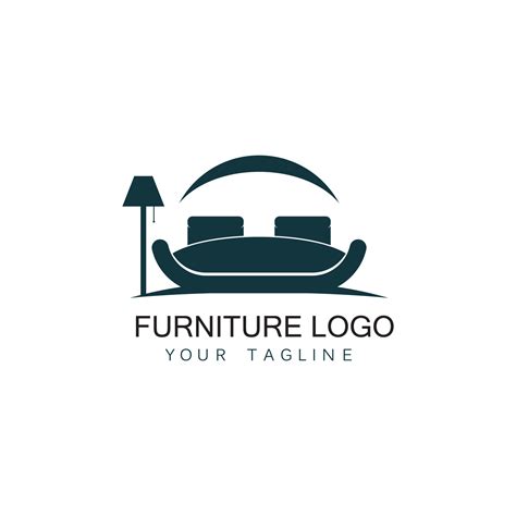 Furniture Sofa Logo Design Icon Template Home Decor Interior Design