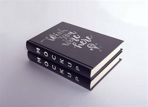 Download Free Two Leather Book Cover Mockups (PSD)