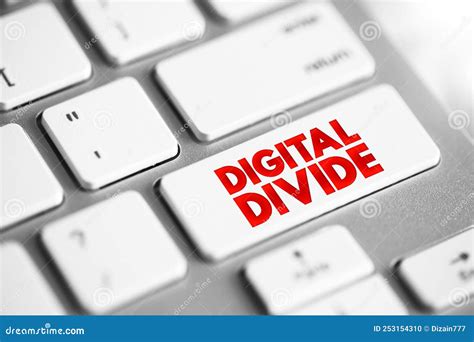 Digital Divide Refers To the Gap between those Who Benefit from the