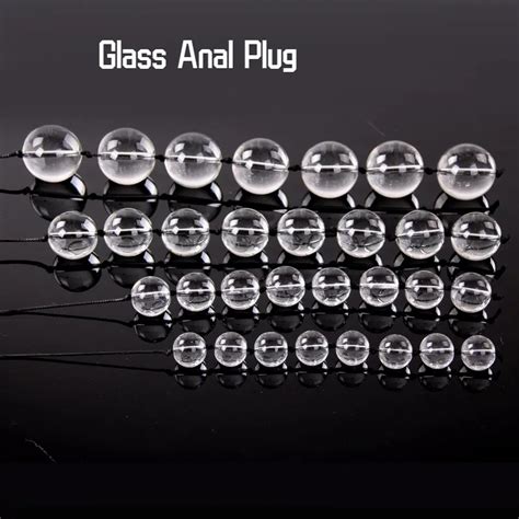 Glass Beads Anal Plug Toys Big Balls Silicone G Spot Stimulating Butt Plugs Adult Sex Couple