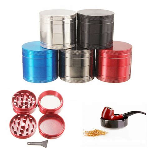 4 layers alloy metal herb crusher hand muller grinder stuffsl