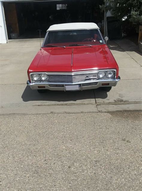 1966 Chevrolet Impala Convertible Red Rwd Manual Chrome Classic