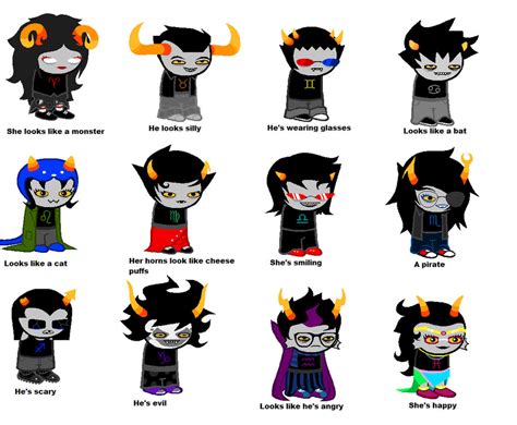 homestuck trolls according to my brother by aquarithyst on deviantart