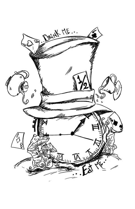 Cats drawings cheshire cat alice in wonderland wonderland tattoo tim burton hatter mad hatter cat tattoo art. "Have I gone mad"...The Hatter on Behance | Alice in ...