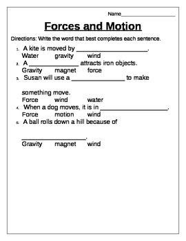 Learning without tears provides free, printable worksheets for 3rd, 4th & 5th grade. Forces and Motion | Force, motion, Text structure ...