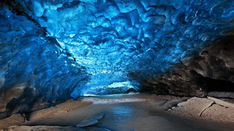 Ice Glaciers Nature Landscape Cave Wallpapers Hd