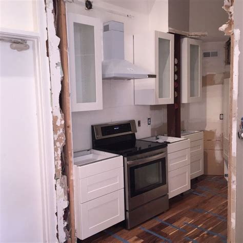 Small kitchens, like small houses, seems to be trending lately. Small Condo IKEA Kitchen Renovation | Hometalk