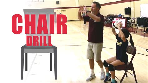 Chair Drill To Improve Setting Technique Coaching Volleyball