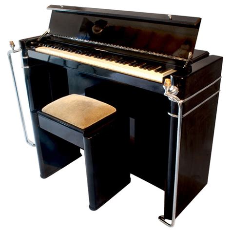 Art Deco Piano and Stool at 1stdibs