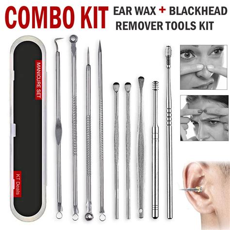 Ear Wax Remover Tool Ear Wax Cleaner Removal Spiral Picker Spoon Q Grip