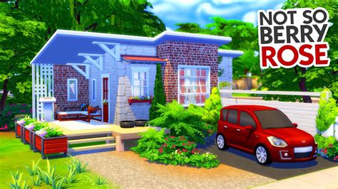 Not So Berry Tiny House Rose 🌹 Sims 4 Speed Build Youtube