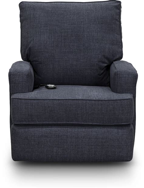 Navy Blue Power Swivel Glider Recliner Kersey Rc Willey Furniture Store