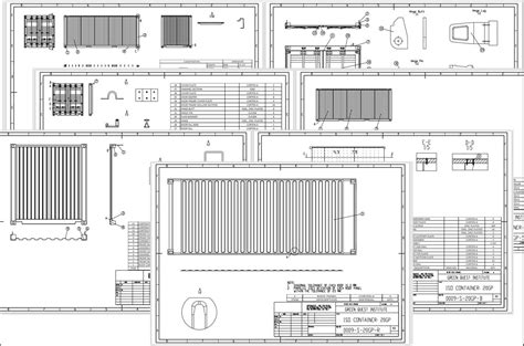 2d 8gp Std Shipping Container Drawing