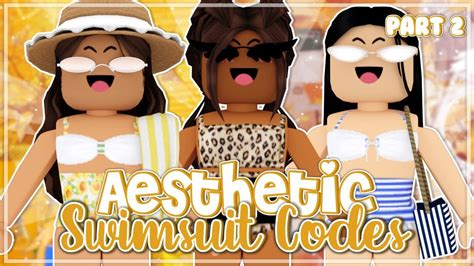 Aesthetic Roblox Swimsuit Ideas Codes Links Part 2 Youtube