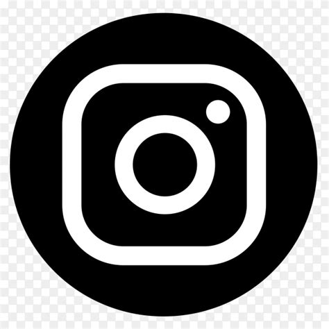 Instagram black and white logo vector PNG - Similar PNG