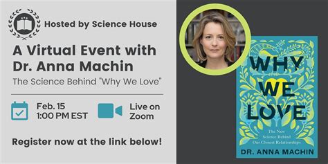 Science House Hosts Dr Anna Machin And Why We Love February 15 2022