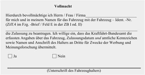 Mit einer generalvollmacht ermächtigen sie eine andere. Vollmacht Kfz Abmeldung Word