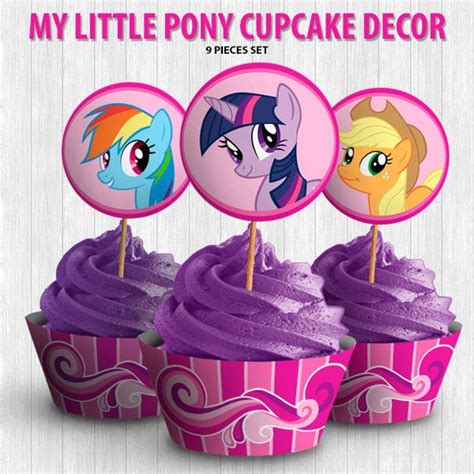 My Little Pony Cupcake Decor My Little Pony Cupcakes My Little Pony