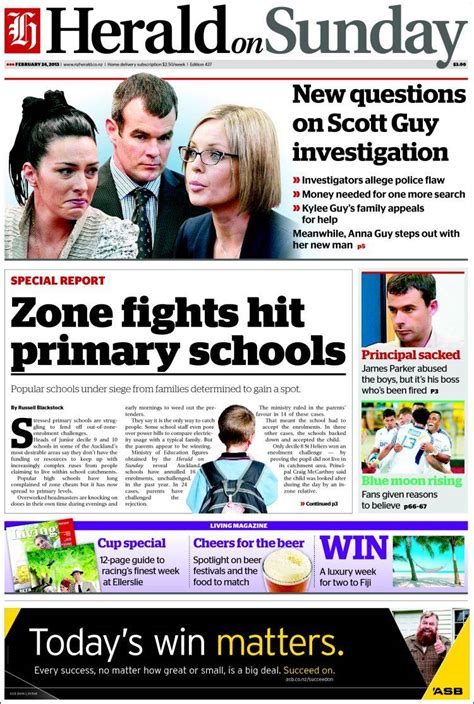 newspaper the new zealand herald new zealand newspapers in new zealand sunday s edition