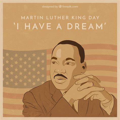 Free Vector Martin Luther King Day Background In Vintage Style