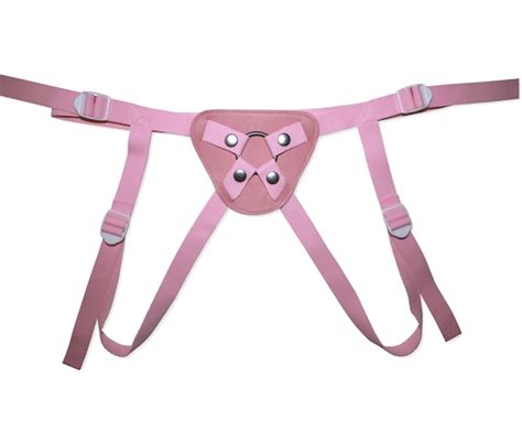 Strap On Harness Pink White Etsy