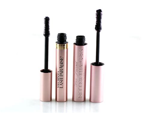 too faced vs l oreal better than sex mascara dupe
