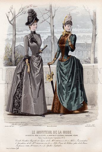 French Fashion Plate Late 19th Century Stock Image Look And Learn