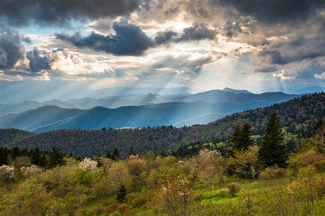 Blue Ridge Parkway North Carolina Mountains Gods Country Photograph By