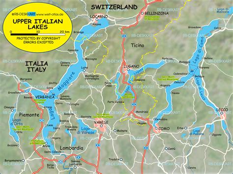 Map Of Switzerland And Northern Italy