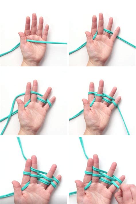 How To Finger Knit Casting On — Gathering Beauty Finger Weaving